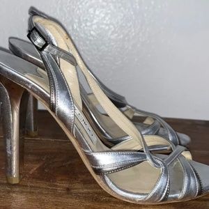 Jimmy Choo Silver Heels Shoes 6.5